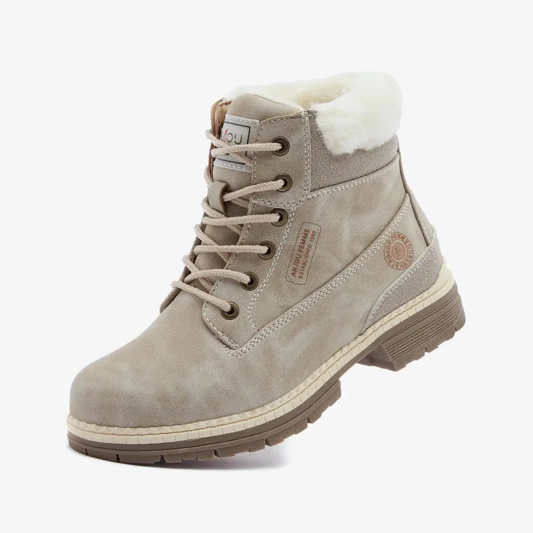 Womens Hiking Snow Winter Boots Grey