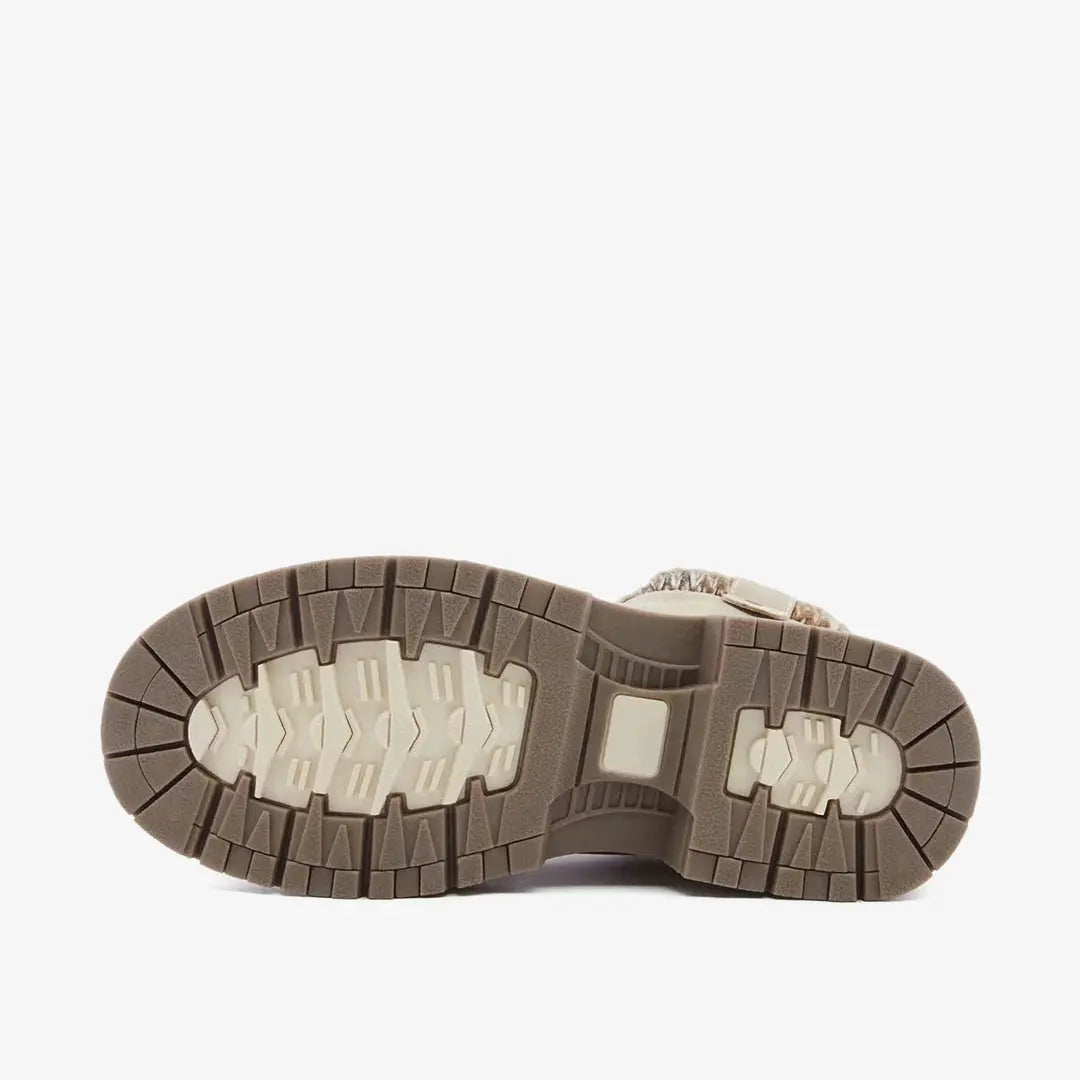 Casual winter hiking snow ankle boots for women winter-beige