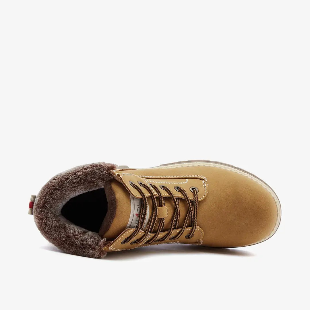 Womens Hiking Snow Winter Boots Camel