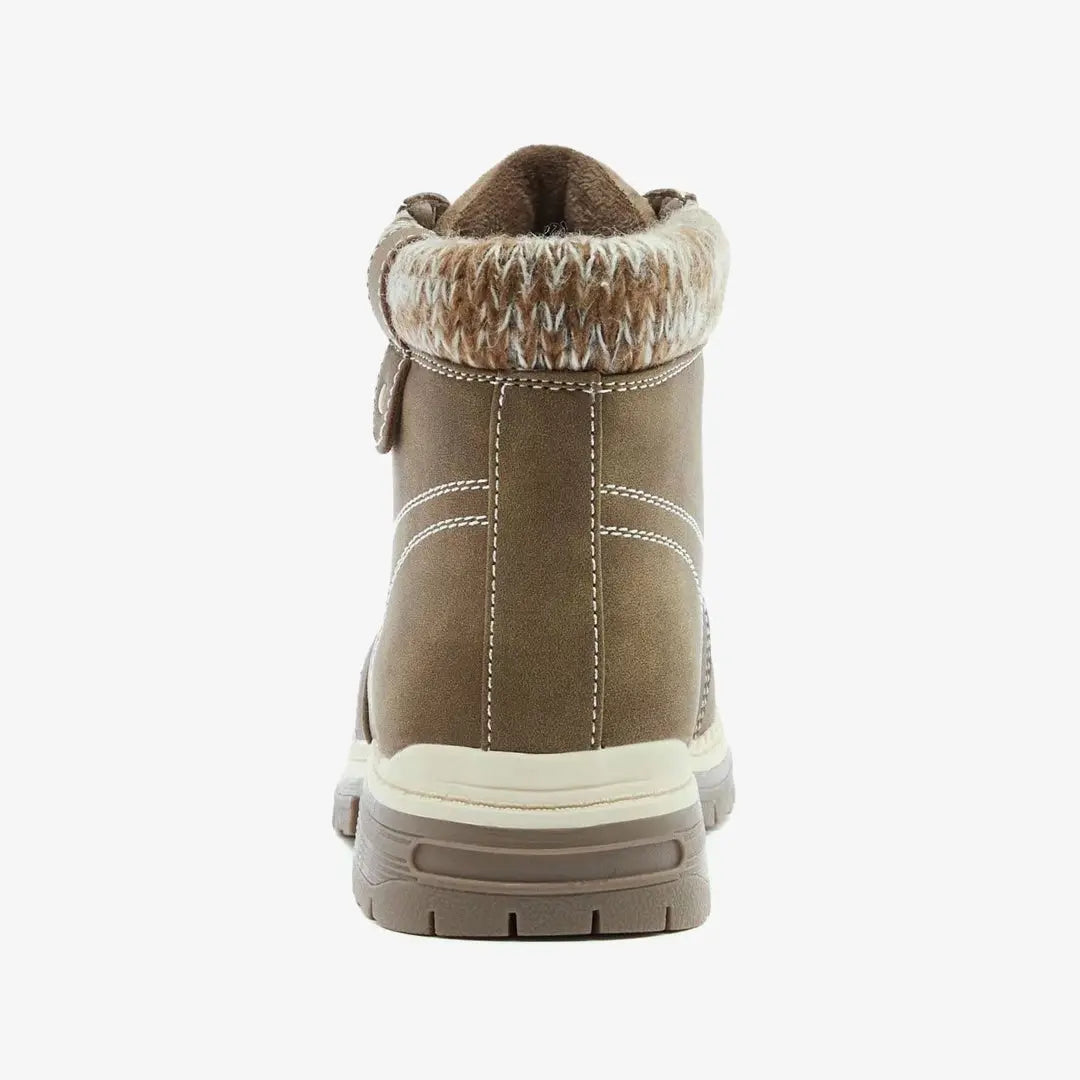 Casual winter hiking snow ankle boots for women winter-khaki
