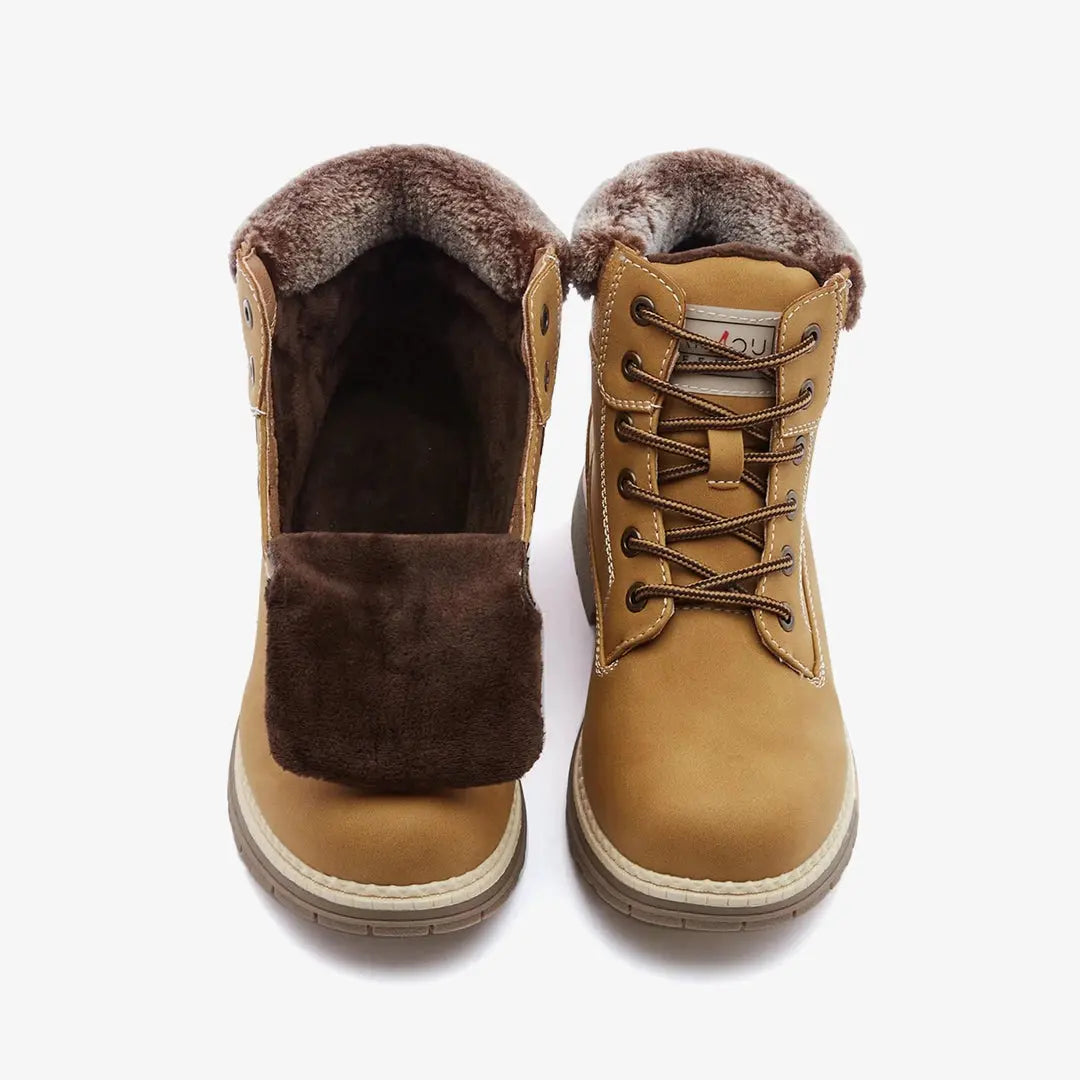 Womens Hiking Snow Winter Boots Camel