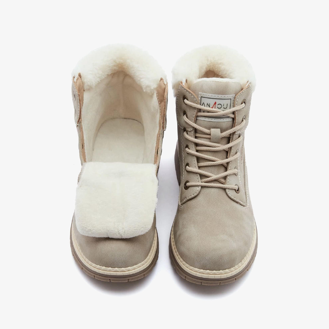 Womens Hiking Snow Winter Boots Grey