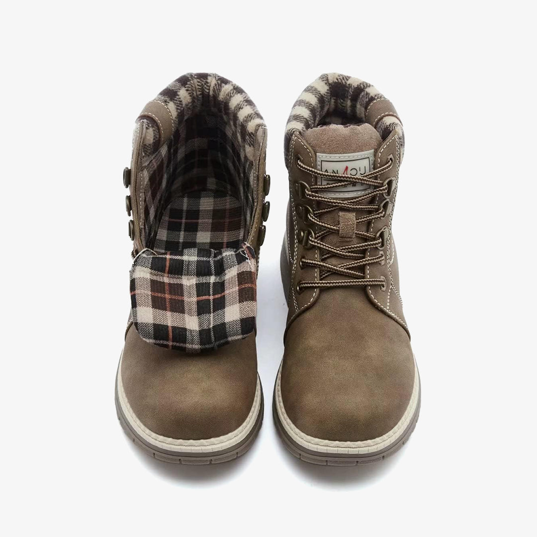 Women’s water-resistant snow ankle boots – lightweight & warm - ANJOUFEMME