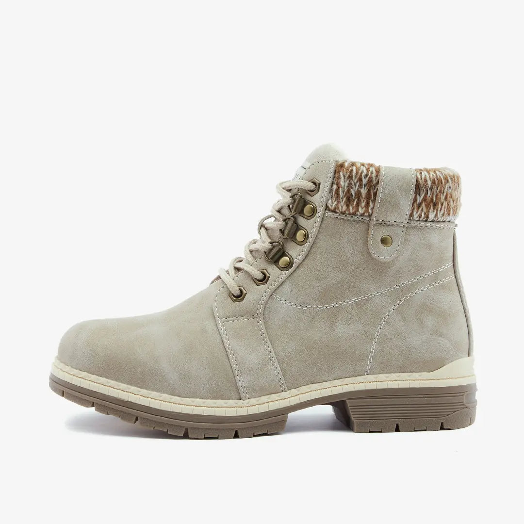 Casual winter hiking snow ankle boots for women winter-grey