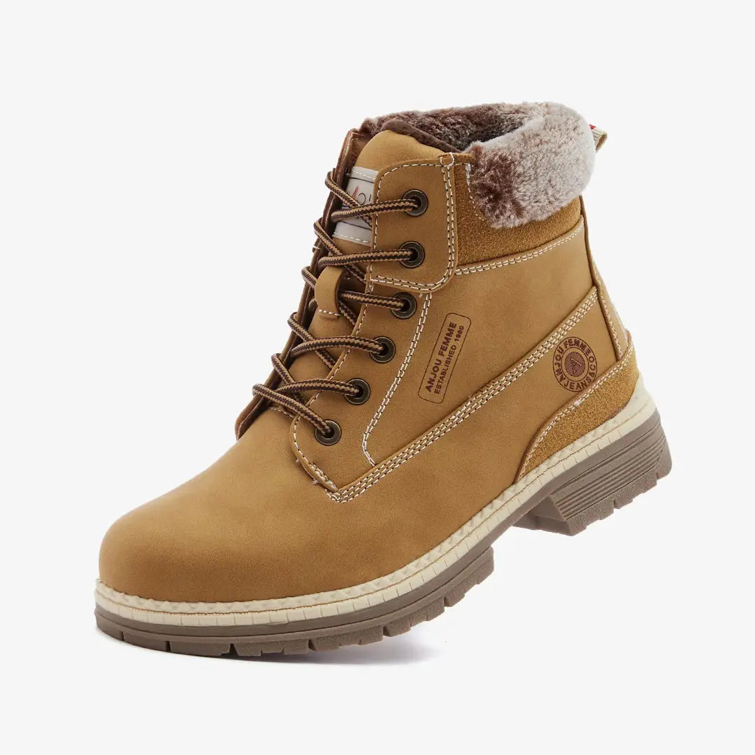 Womens Hiking Snow Winter Boots Camel